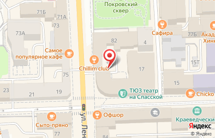 Конюшня на улице Ленина на карте