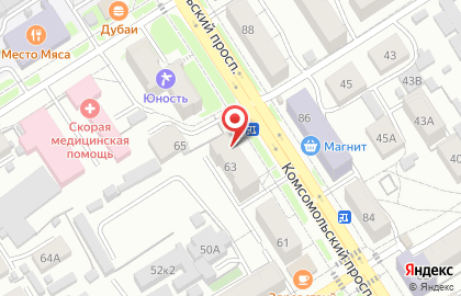 Агентство безопасности Бизнеса Авангард на Комсомольском проспекте на карте