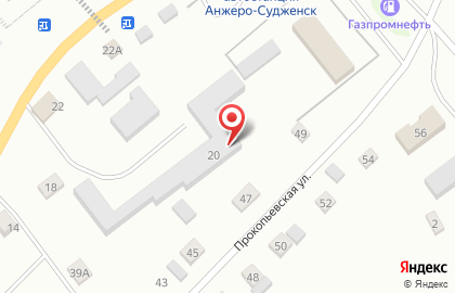 Анжерский лесхоз на карте