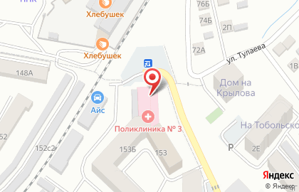 Аптечный пункт в Октябрьском районе на карте