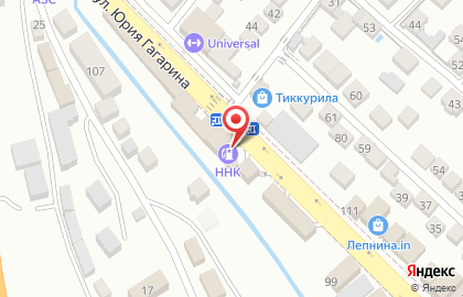 Автомастерская на улице Ю.Гагарина на карте