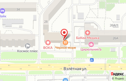 Ресторан Черное море в Красноярске на карте