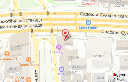 Сервисный центр Честный Сервис на Садовой-Сухаревской улице на карте