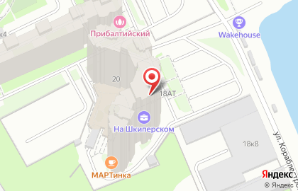 Продовольственный магазин в Василеостровском районе на карте