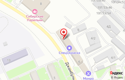 Центр охраны объектов промышленности Охрана Росгвардии на улице Джамбульской на карте
