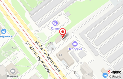 гск №257 на улице 22 Партсъезда на карте