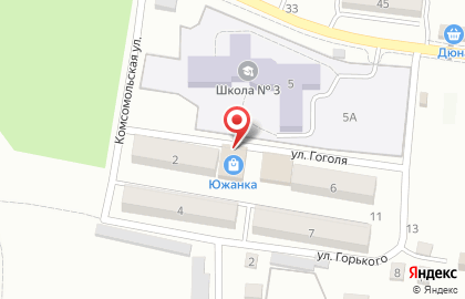 Магазин Южанка в Южно-Сахалинске на карте