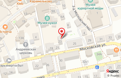 Частное охранное предприятие Кобра на Московской улице на карте