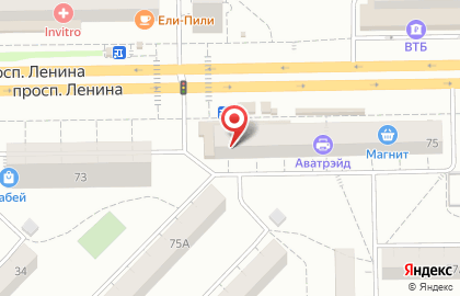 Бутик тканей и текстиля Красотка на проспекте Ленина на карте
