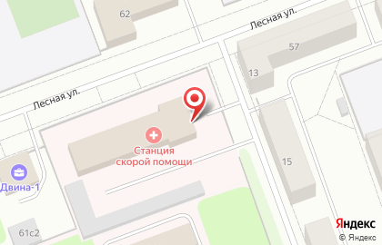 Северодвинская станция скорой медицинской помощи в Северодвинске на карте