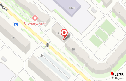 Банкомат АКБ Югра на проспекте Победы, 16 в Мегионе на карте