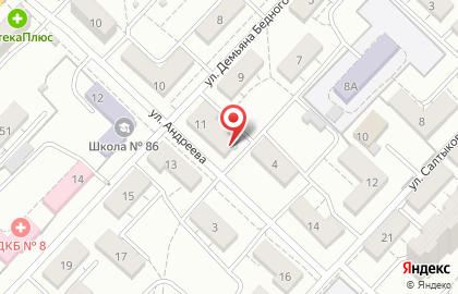 Продуктовый магазин У Дома в Тракторозаводском районе на карте