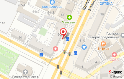 Торговый дом Воронеж на Кольцовской улице на карте