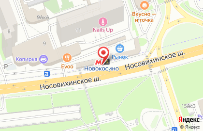 Станция Новокосино на карте