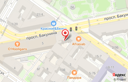 Буфет на карте