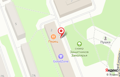 Ресторан Перец на улице Ленинградской на карте