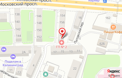Городская больница №4 на Московском проспекте на карте