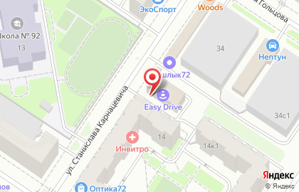 Центр сказкотерапии Зазеркалье на улице Станислава Карнацевича на карте