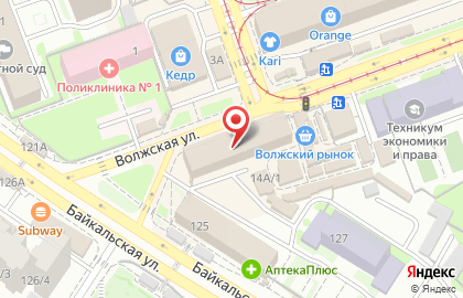 Парикмахерская Жасмин в Октябрьском районе на карте
