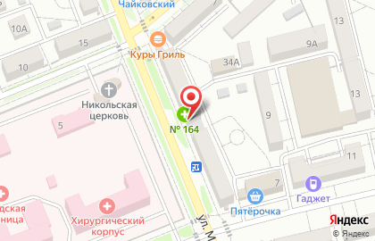 Аптека №164 на улице Менделеева на карте