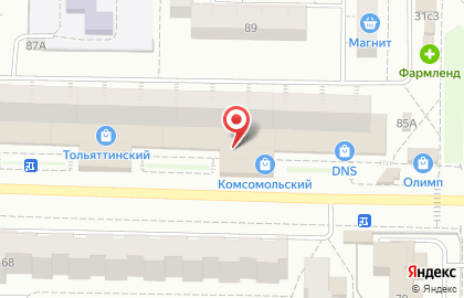 Магазин Центр штор в Комсомольском районе на карте