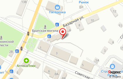 Кафе Фасоль на Базарной улице на карте