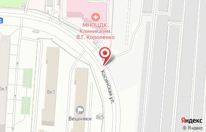 Шиномонтажная мастерская на Косинской улице на карте