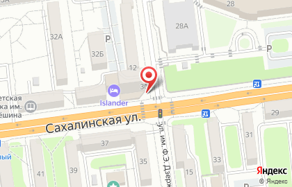 Банкомат Азиатско-Тихоокеанский банк на Сахалинской улице на карте