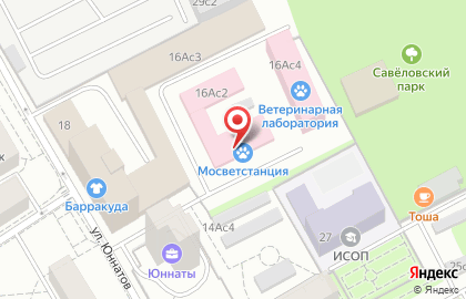 Государственное бюджетное учреждение Московская станция по борьбе с болезнями животных на карте