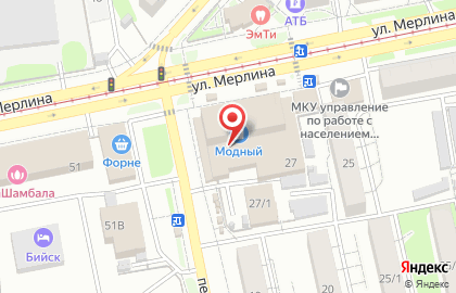 Фермерские продукты на улице Петра Мерлина на карте