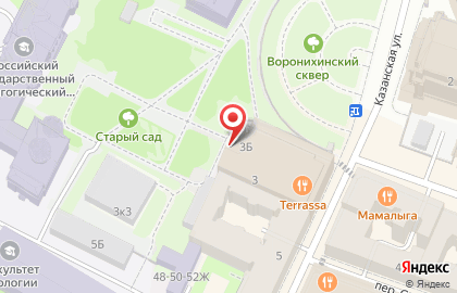 Российский государственный педагогический университет им. А.И. Герцена в Санкт-Петербурге на карте