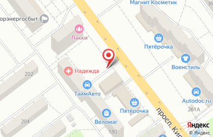 Жара на проспекте Кирова на карте