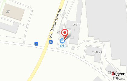 Автокомплекс H2O на улице Подполковника Емельянова на карте