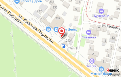 Автостудия Хамелеон на ​Красных Партизан на карте