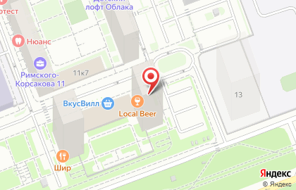 Аптечный пункт Сбер Еаптека на улице Римского-Корсакова на карте