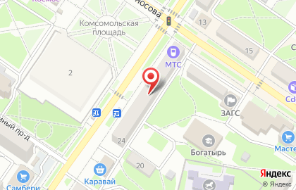 Территория Недвижимости на Калининской улице на карте