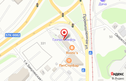 Автомойка Интеройл в Индустриальном районе на карте