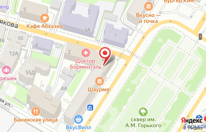 Текстильная типография Инари на площади Максима Горького на карте