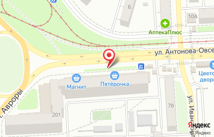 Лада на улице Антонова-Овсеенко на карте