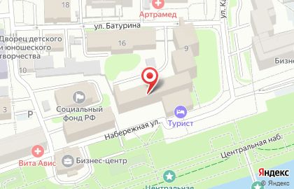 Компания Престиж на Набережной улице на карте