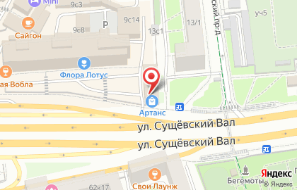 Мосцветторг на метро Савеловская на карте