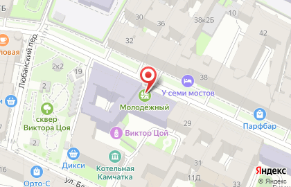 Академия индустрии красоты Локон в Петроградском районе на карте