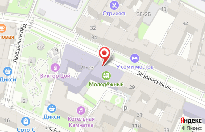 Центр оздоровления и отдыха Молодежный на карте