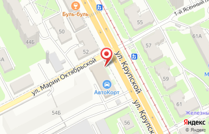 Торгово-сервисный центр Vianor на улице Крупской на карте