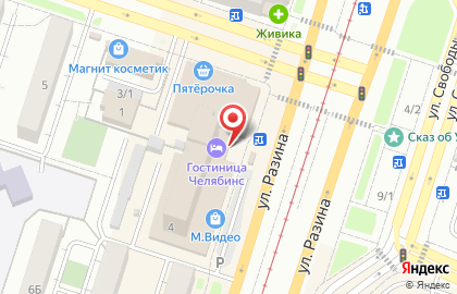 Ателье в Челябинске на карте