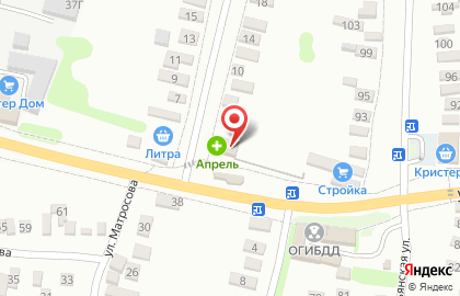 Аптека Апрель в Ставрополе на карте