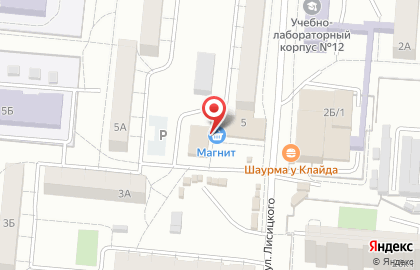 Магазин алкогольной продукции ВинАГрад на улице Лисицкого на карте