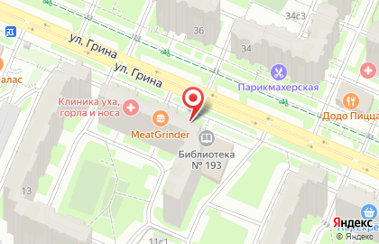 Банкомат Райффайзенбанк на улице Грина, 11 на карте