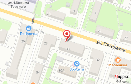 Салон-парикмахерская Мадонна на улице Пятилетки на карте