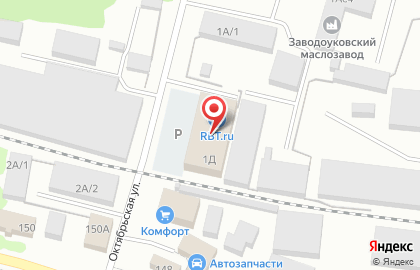 Сеть магазинов электронной и бытовой техники Эльдорадо на Октябрьской улице на карте